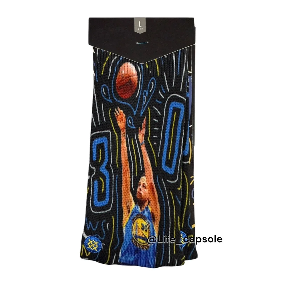 Socks Size 9-12 Stance Curry Warriors Crew NBA Golden State Stephen 30 Men's New